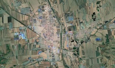 卫星上看黑龙江集贤县：县城紧邻双鸭山市区，将要融为一体