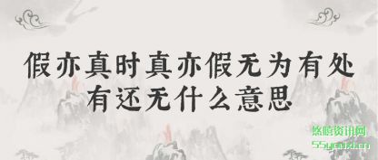 假亦真(zhen)时真(zhen)亦假(jia)无为有处(chu)有还无什么(me)意思